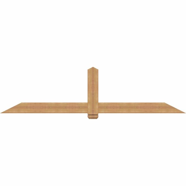 Ekena Millwork Eugene Smooth Timber Gable Bracket, Western Red Cedar, 96"W x 24"H x 1 1/2"D x 5 1/2"F, 6/12 Pitch GBW096X24X0206EUG00SWR - main